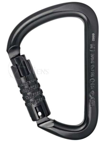 Steel carabiner Alien- Black or Silver